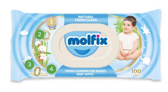 MOLFIX BABY WIPES 100S FRESH CLEAN