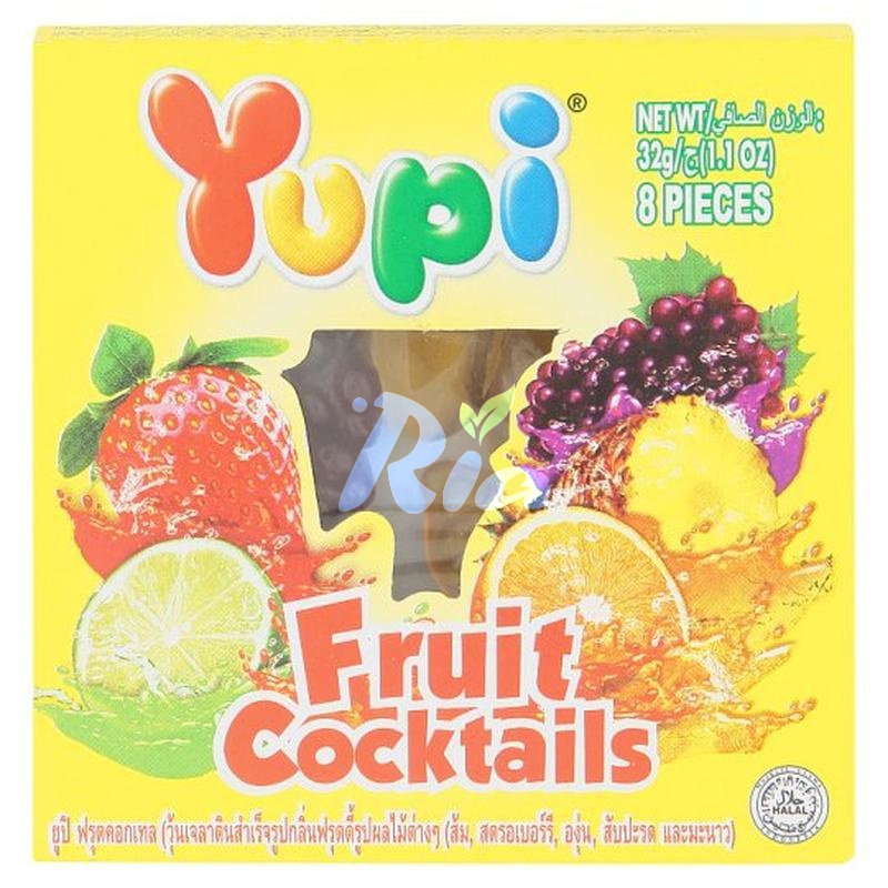 YUPI FRUIT COCKTAILS 6'S