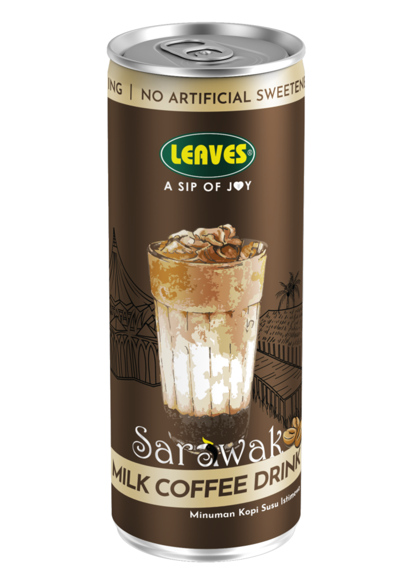 LEAVES SARAWAK 240ML MILK COFFEE