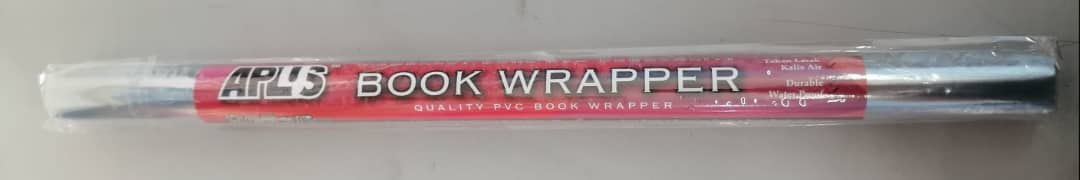 BOOK WRAP 450MMX5M CLEAR APLUS
