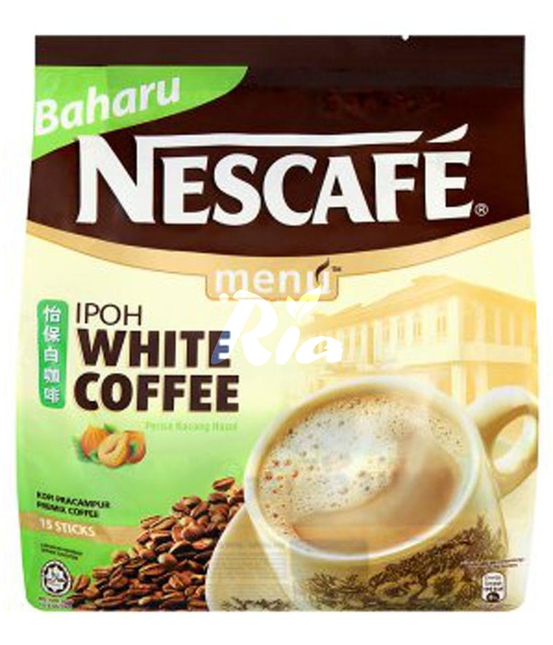NESCAFE 3IN1 WHITE COFFEE 33GX15S HAZELNUT