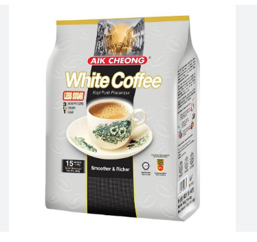 AIK CHEONG WHITE COFFEE LESS SUGAR 15SX40G