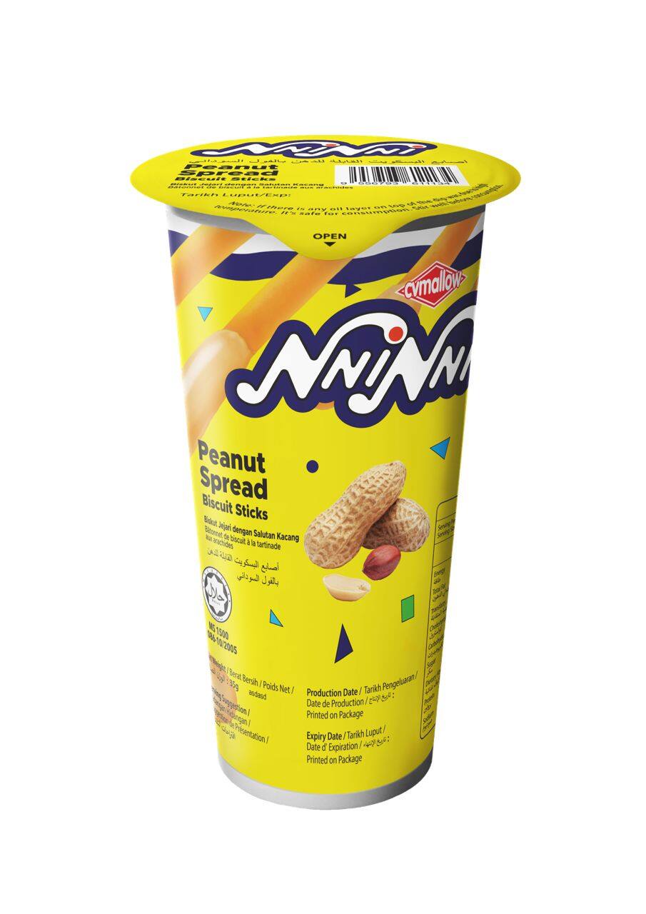 NINI CUP STICKS 35G PEANUT/B
